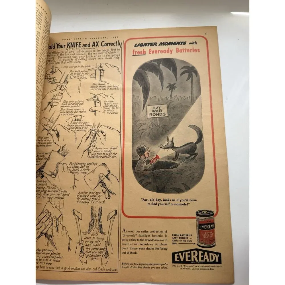 Boys’ Life Feb 1944 WWII Boy Scouts Coca-Cola RC Cola Magazine